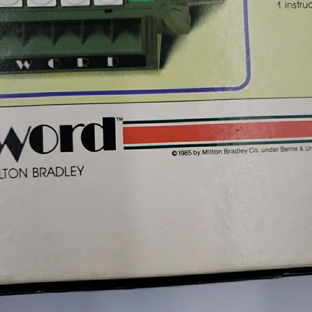 Last Word Vintage Board Game from Makers of Upwords Milton Bradley 1985 Complete